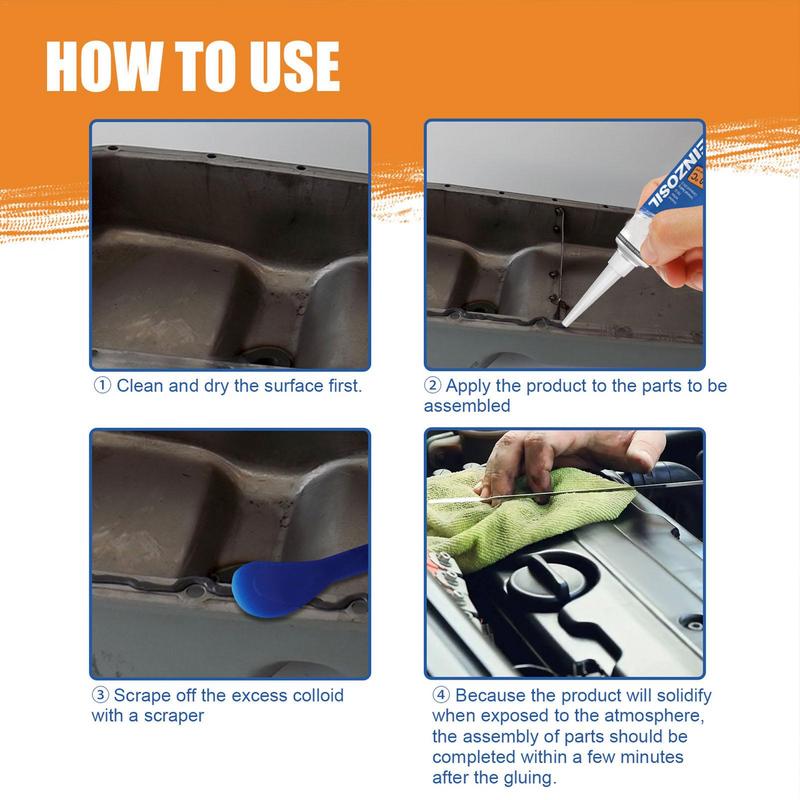 Engine Gasket Sealer Sets Vehicle Engine High Temp Gaskets Sealant High-temp Resistant Oil Sealant Kits For Car Products