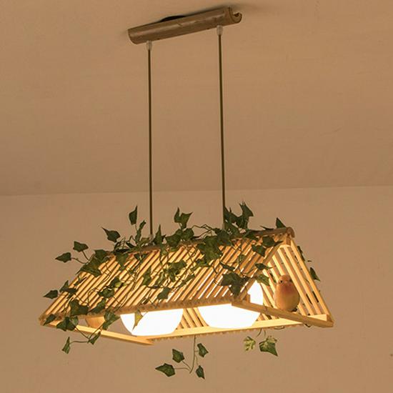 Retro Asian Tatami Pendant Light for Restaurants and Bars
