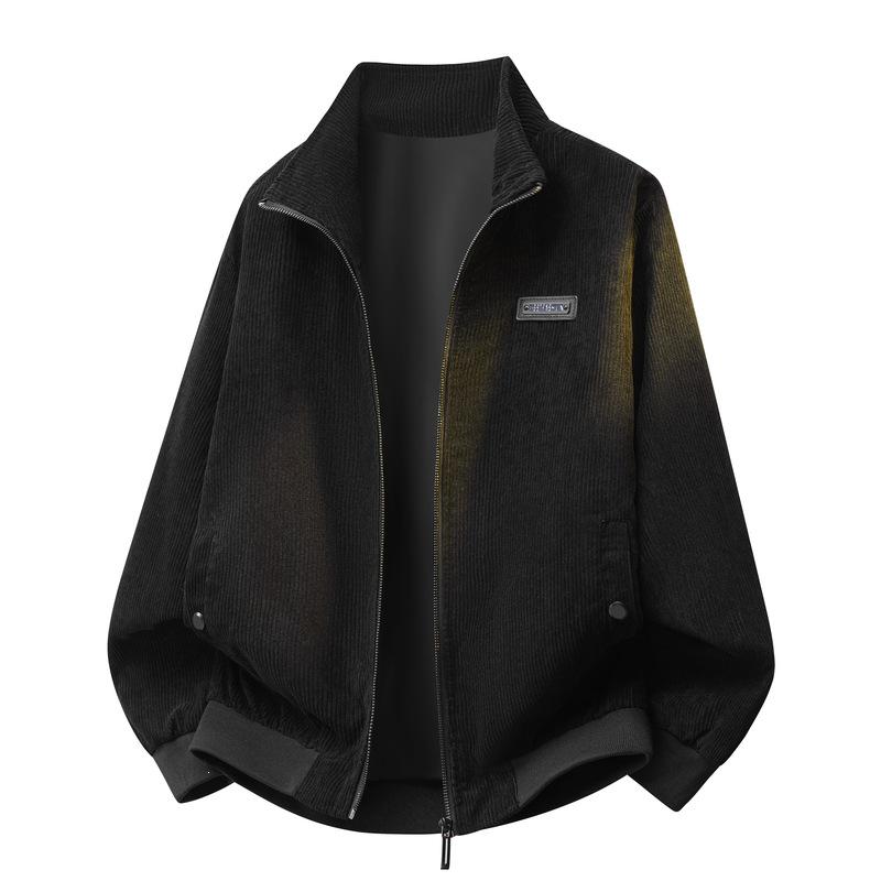 Men's Trendy Autumn Corduroy Lapel Jacket: Casual, Lightweight for All Ages