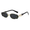 Retro Small Oval Sunglasses Vintage Design UV400 Metal Frame Shades for Men Women