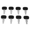 FridayParts 8pcs Ignition Key Compatible for Kubota Track Loaders SVL75 SVL90 SVL95-2S U15 U17 KX121-3 KX161-3 KX41-3 KX71-3 KX91-3 Parts # 459A