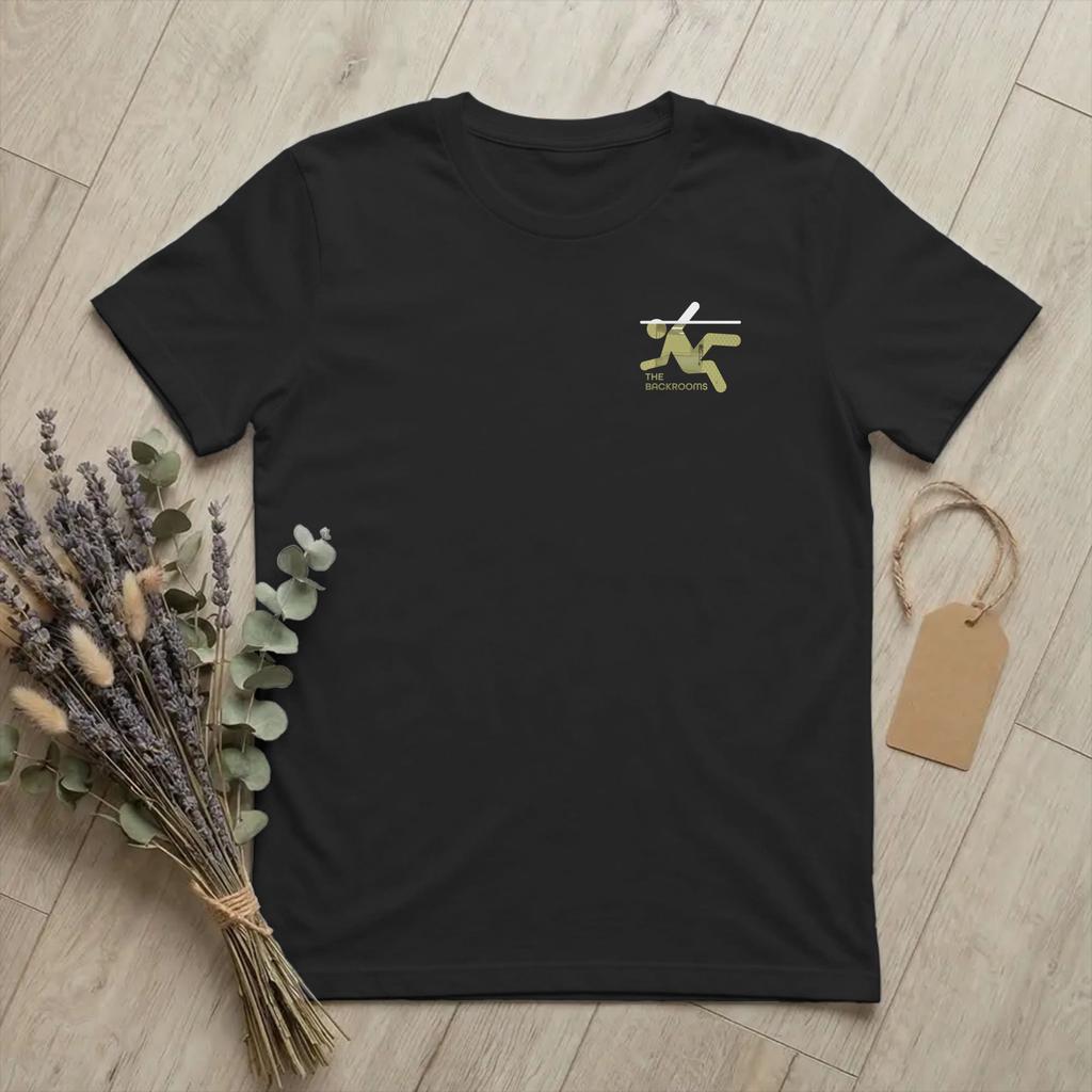 Unisexs TShirt Noclipping BackRooms Horror Novelty Cotton Tees Short Sleeve Caution No Clip T Shirt O Neck Clothes 4XL 5XL 6XL