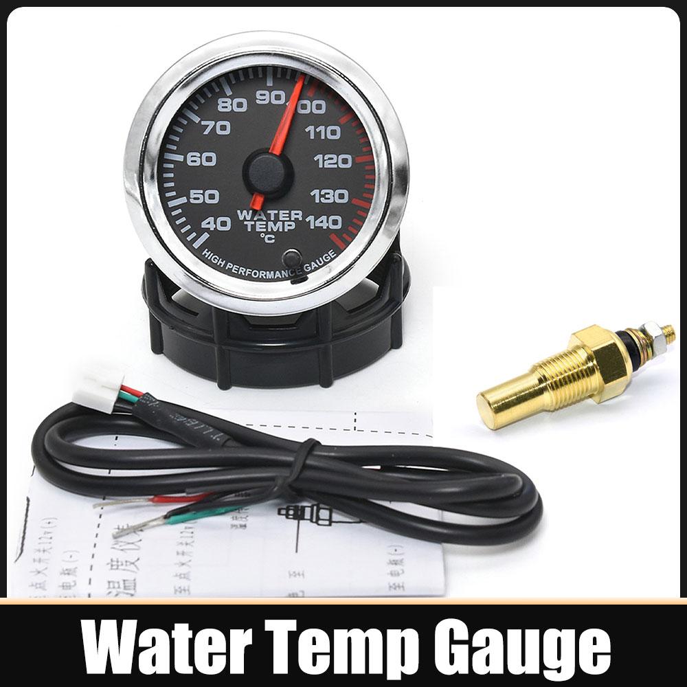 New 12V 2'' 52mm 7 Colors LED Car Boost Gauge Water Temperature Oil Temp Oil Press Air Fuel Ratio Voltmeter Tachometer RPM Gauge