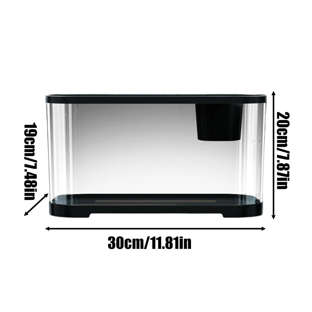 Aquarium Fish Tank Fish Tank Kit Aquatic Set With Accessories Room Desktop Decor For Beginners Guppy Jellyfish Shrimp Betta