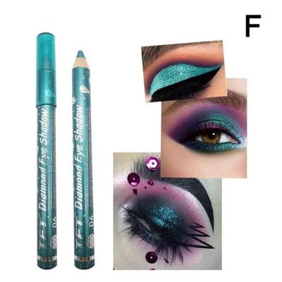 Pearlescent Eyeshadow Pen Stick Sequin Glitter Lipstick Pencil Longlasting Makeup Waterproof Silkworm, 06 F, 1 Piece, 06 F