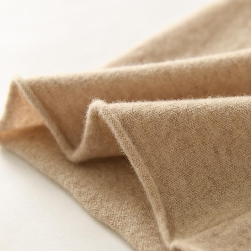 Women's High Waist Wool Knitted Wide-Leg Pants - Autumn/Winter Floor-Length