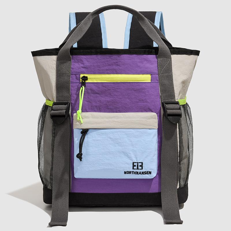Stylish Color-Block Women`s Casual Backpack Large
