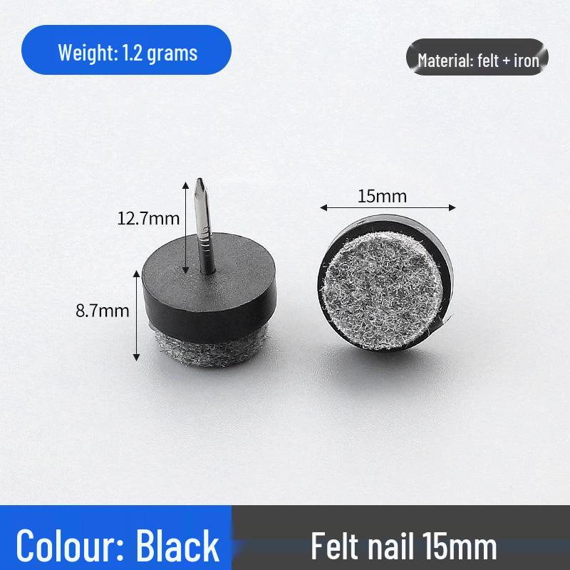 Yingya Anti-Slip Felt Leveling Feet for Furniture: White/Brown Pads for Cabinets, Tables, Chairs, Sofas