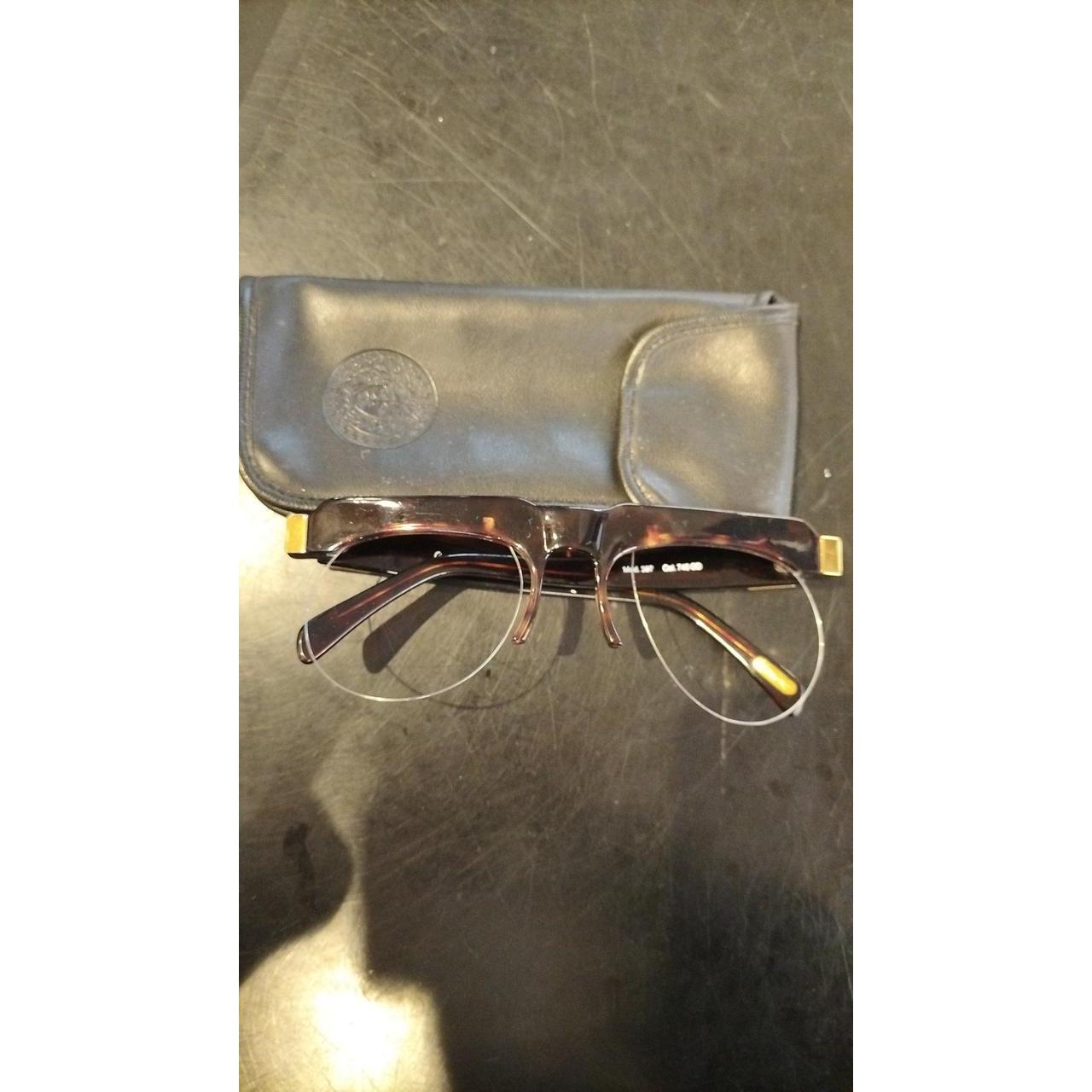 Used GIANNI VERSACE 397 Tortoiseshell 80S Sunglasses Frame