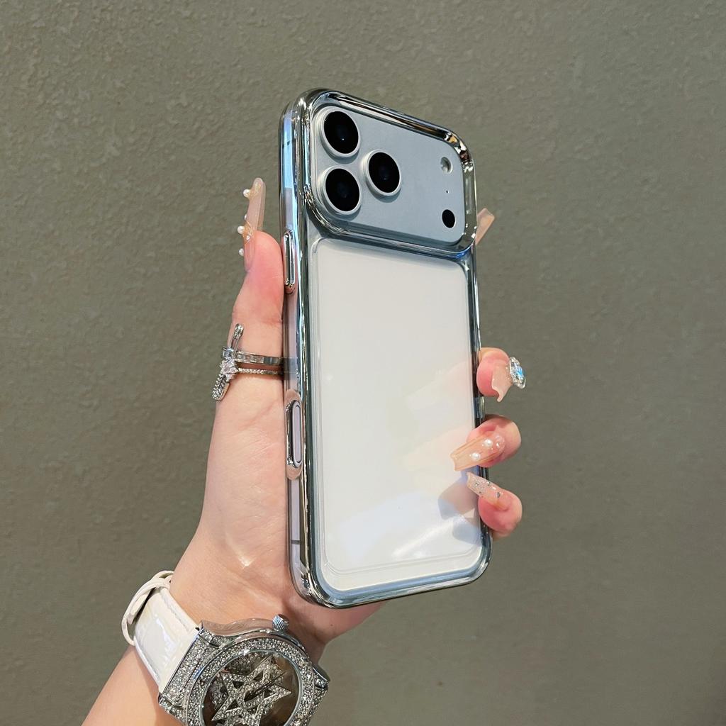 Plating Clear Armor Shockproof Phone Case For iPhone 17 Air 16 E 15 14 13 12 11 Pro Max Max Plus Anti-drop Bumper Cover