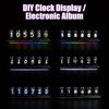 Smart RGB Nixie Tube Clock Night Light With Bluetooth APP DIY Digital Analog Glow Desktop Decoration Light For Gaming Home Decor
