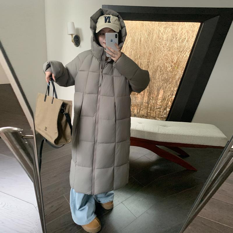 New winter thickened down cotton-padded jacket for women's medium and long small warm cotton-padded jacket over the knee cotton-padded jacket