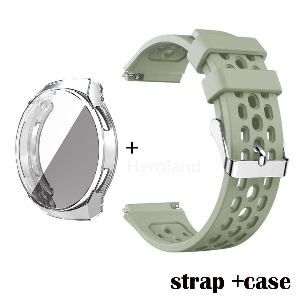 Soft Silicone Watchband For Huawei Watch GT 2e Strap Wriststrap for Huawei Watch gt 2e Bracelet Smart Wristband Protector case
