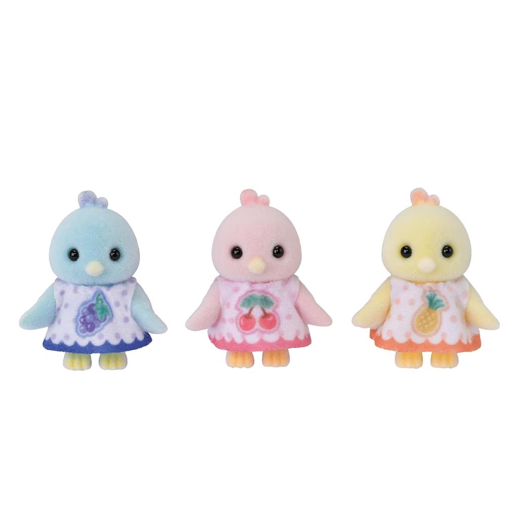 Sylvanian Families Dolls [Citrus Bird Family] FS-62 ST Mark Certified, Ages 3 and Up, Toy Dollhouse, Sylvanian Families, Epoch