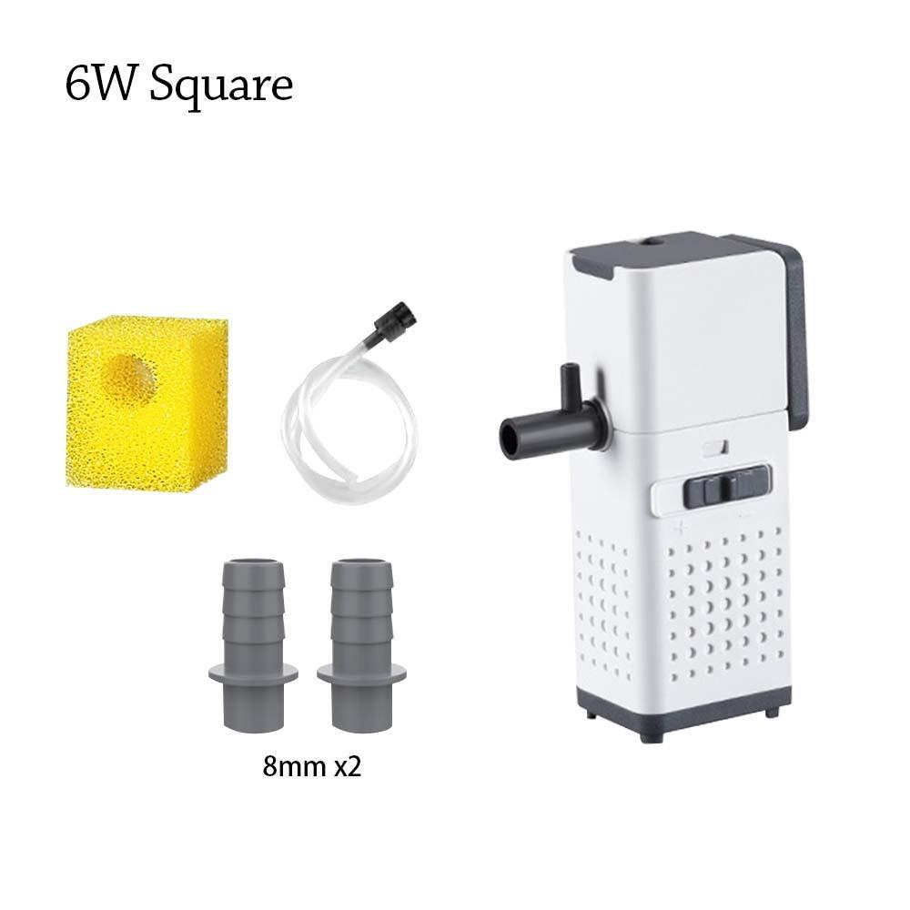 

1Pcs Wave Maker Aquarium Filter Pump Internal Filter Water Changer Pump Durable Fish Tank Filters 6W Square