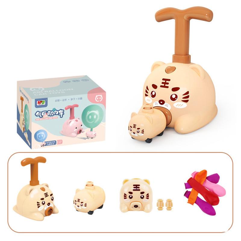 

Автомобиль с мультяшным воздушным шаром, цветной, различных интересных форм, эргономичный детский инерционный воздух Yellow Tiger Style 210g