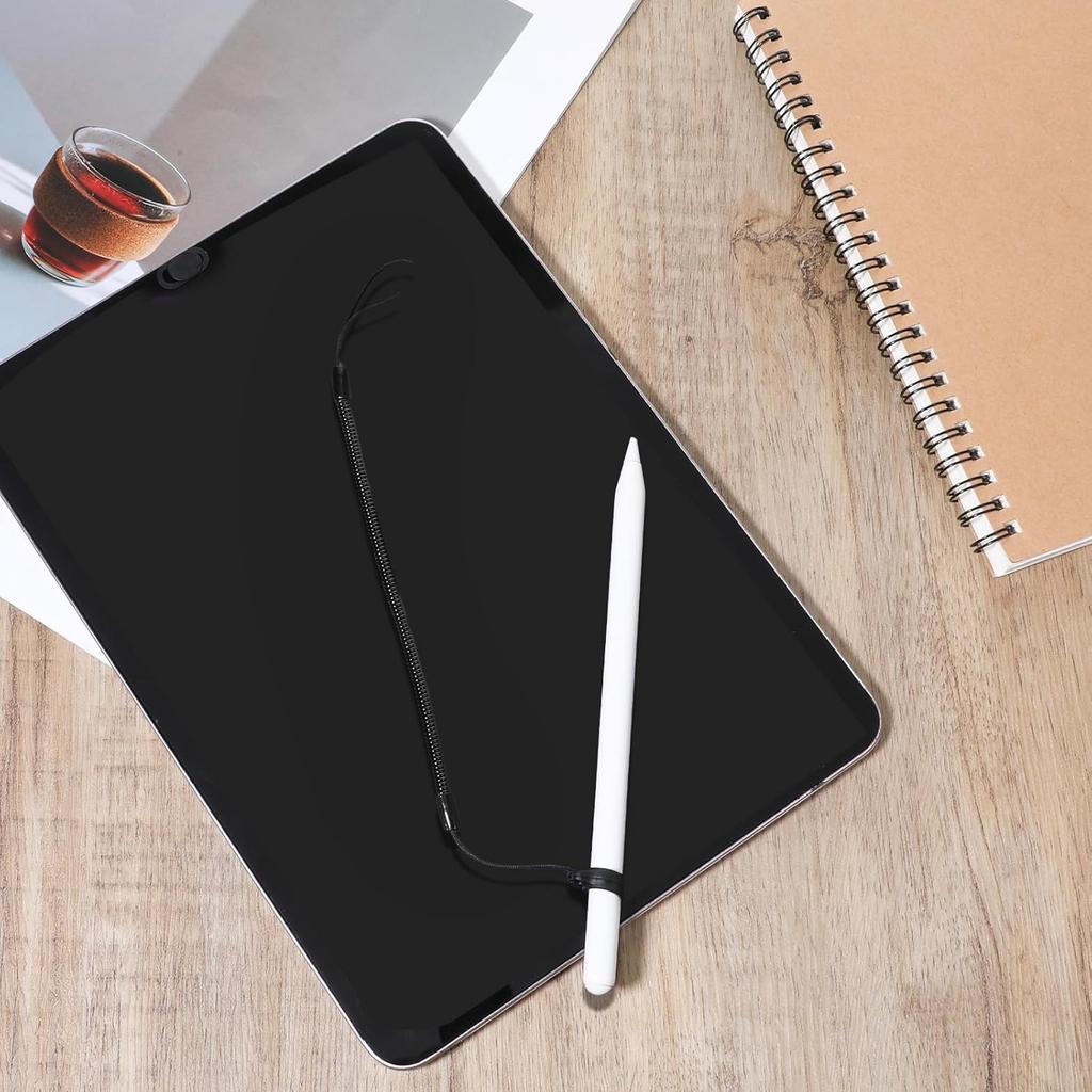 8 PCS Pen Leash, Pen Leash for Clipboard with Silicone Rings, Elastic Lanyard Tether, Anti-Lose Pens Chain for Tethering Stylus to Touchscreen