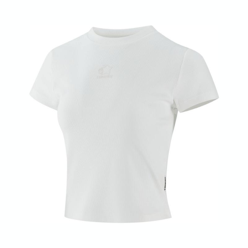 

New Converse T Shirts Women s White WCH893-W70 S