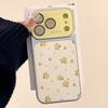 Ins Flower Large Window Phone Case for For Iphone 17 16 Pro Max 14 1 13 Camera Film Protector Shockproof Ultra Slim Cover