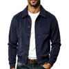 Herren Cordjacke Reverskragen Knopfleiste Seitentasche Vintage Amerikanisch Retro Lässige Oberbekleidung Herbst Winter Tägliche Jacken