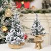Plastic Spray Snow Christmas Tree Lifelike Artificial Pine Tree  Hotel Office Decor