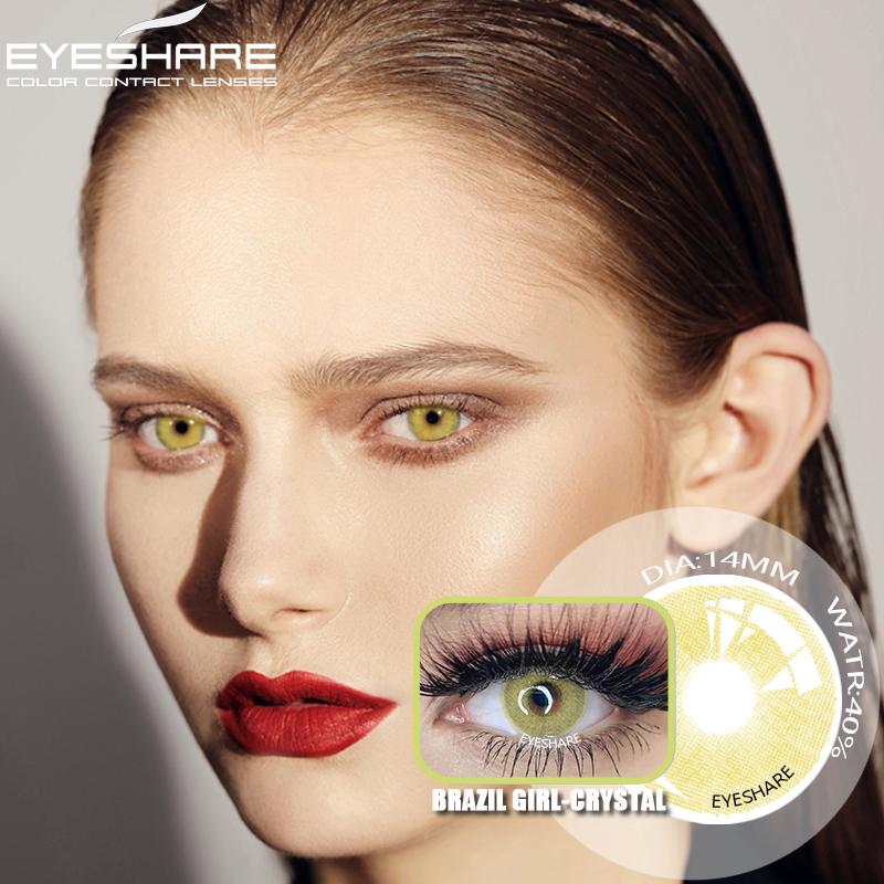 Eyeshare Natürliche Farbkontaktlinsen 1 Paar Farbige Kontaktlinsen Augen Make-Up Kosmetische Kontaktlinsen Augenfarbe Schönheit Pupillenkontakte
