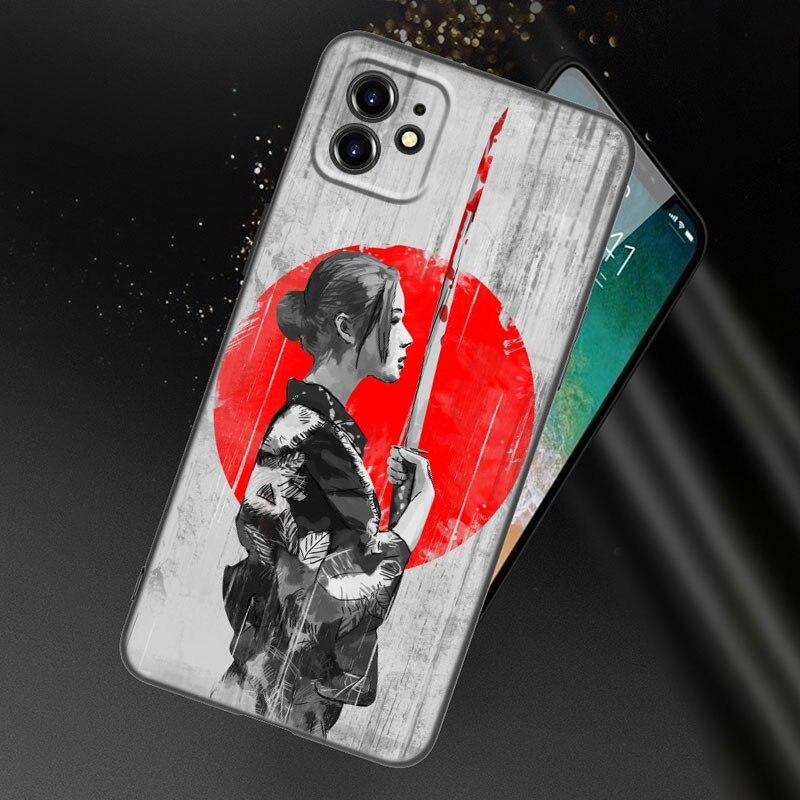 Tokyo Japanese Art Phone Case For Apple iPhone 13 12 Mini 11 Pro XS Max XR X 8 7 6S 6 Plus SE 2022 2020 5S 5 Soft Black Cover