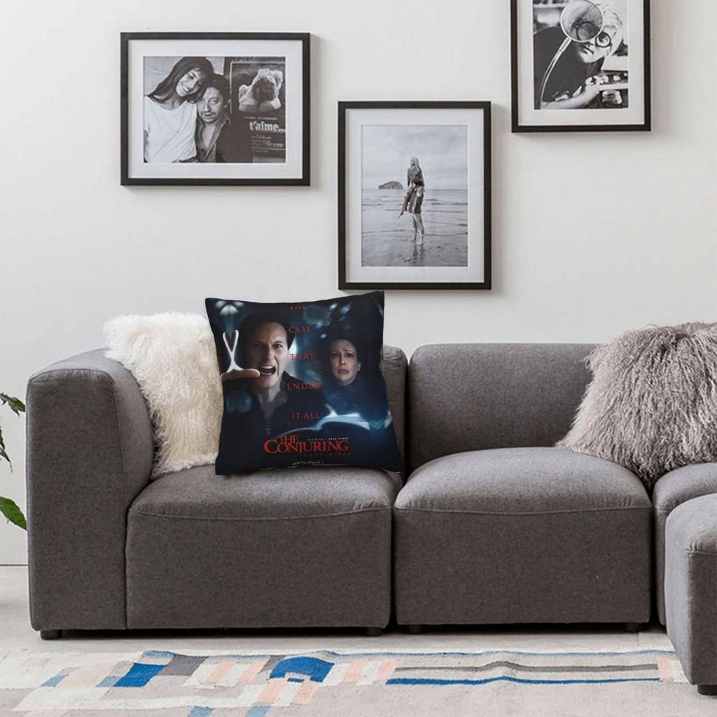 Pillow Cover The Conjuring Last Rites Design Cushion Cover Vintage Pillow Case For Chair Sofa Home Decoration Pillowcases