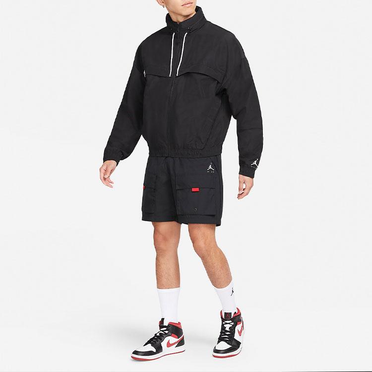 Jordan Jumpman Lightweight Woven Sport Jacket With Packable Hood Men Jacket Black DA7173-010