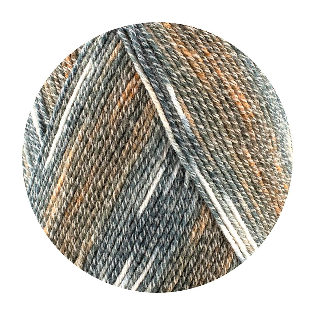 Opal Original Cotton Sock Cotton Leopard Stone Yarn, 4-ply, Blend, KFS264,