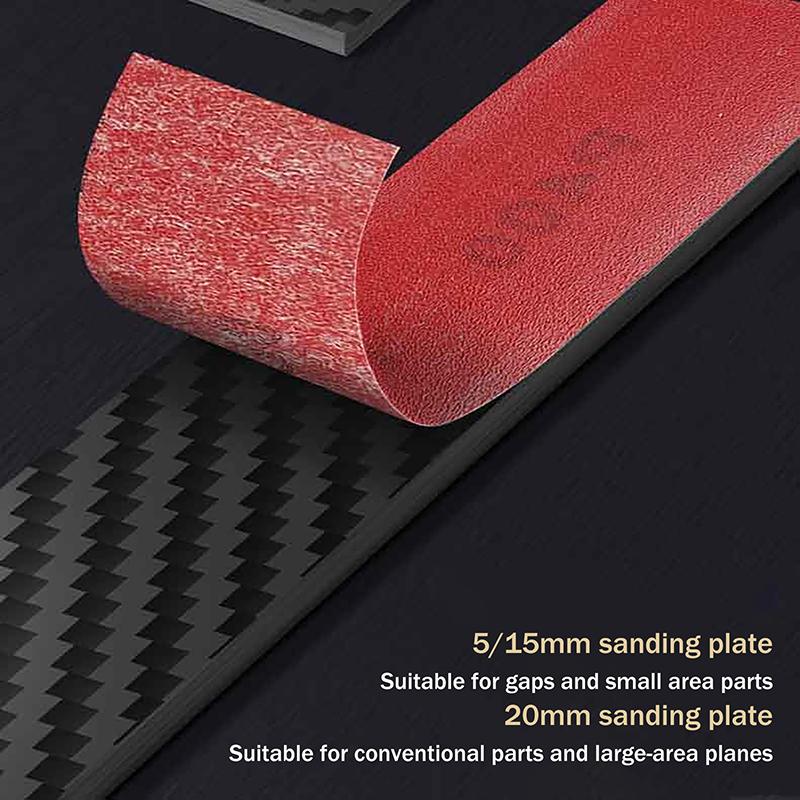 10Pcs/Box Model Sandpaper Adhesive Backed Sandpaper 20X80Mm For Professional Modeling Washable And Reusable Diy Craft Tools