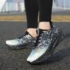 Outdoor Running Shoes Men Lightweight Anti-slip Wear-resistant Casual Shoes Men Comfortable Lace-up Sports Breathable Shoes Men