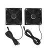 Solar Exhaust Fan Kit 10W Solar Panel Dual Ventilation Fans with 4400mAh Battery and Controller for Greenhouse Shed