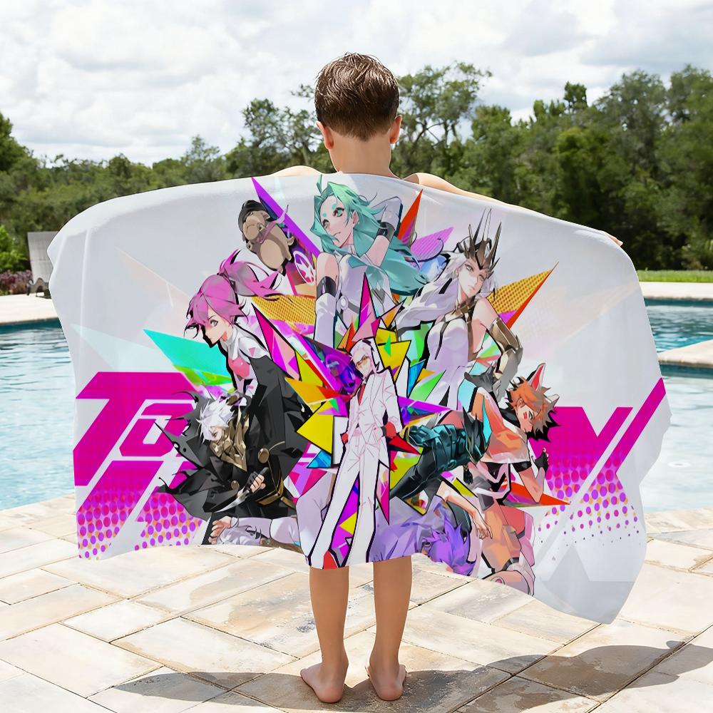 TV Anime To Be H-Hero X Towel Soft Lightweight Anti-Sand Large Beach Towel Quick-Drying Bath Sports Family