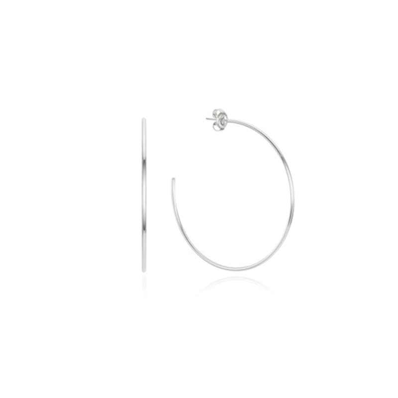 

Tirr Lirr Basic Hoop Ring 45mm Silver-White Earrings TESSVW14008M single type