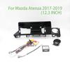 For Mazda Atenza 2017- 12.3 Inch Car Frame Fascia Canbus Box Adapter Deceoder Android Radio Dash Fitting Panel Kit