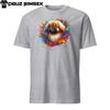 Colorful Pekingese Dog Unisex T-Shirt | Vibrant Splash Design | Short Sleeve Tee