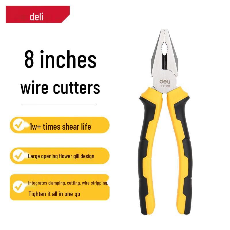 Deli German Style 8-inch Combination Pliers
