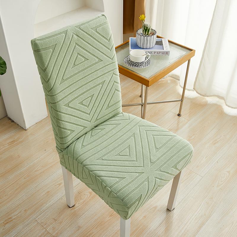 Stuhlbezug aus dickem Stoff, Jacquard-Sitzbezug, große Elastizität, Stuhlschutz, Stuhlbezug für Esszimmer, Hochzeit, Büro, Bankett