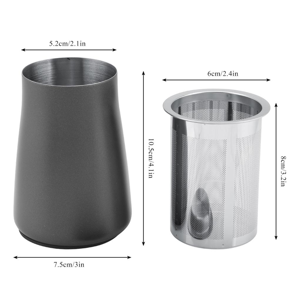 Stainless Steel Coffee Powder Sieve Dustproof Flour Filter Cup Grinder Accessory