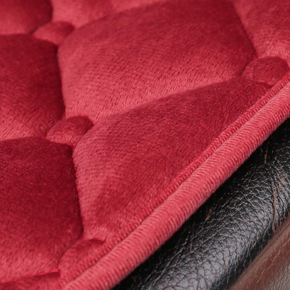 Solid Color Car Seat Covers Thick SUV Seat Mats Universal Seat Cushion