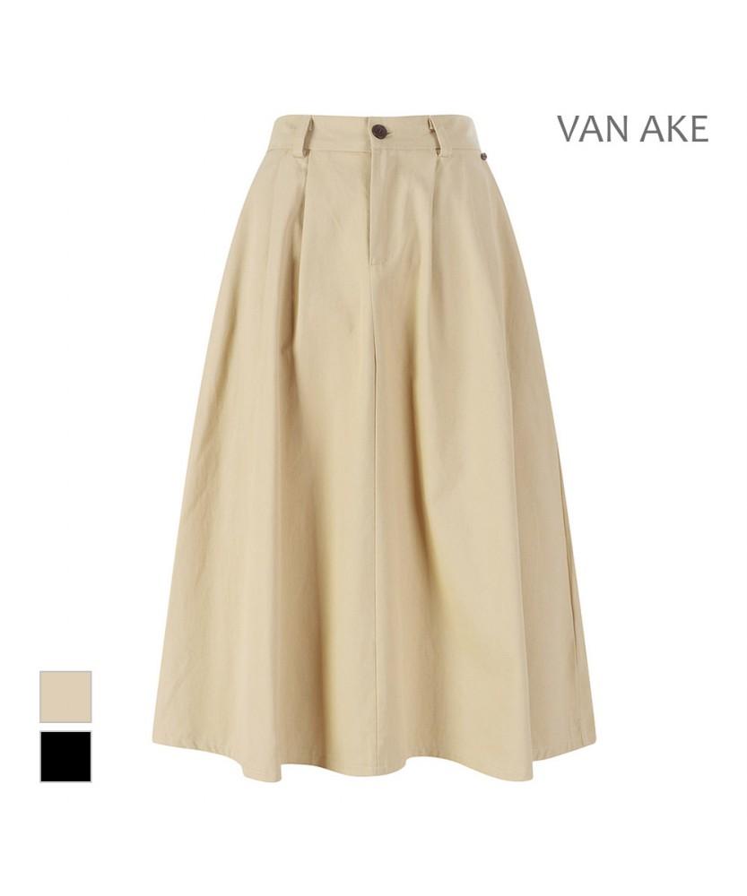 VANAKE Belted Flare Long Skirt_Vb49Skq305A