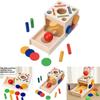 Educational Gear Coin Box Wooden Puzzle Toy For Preschool Learning