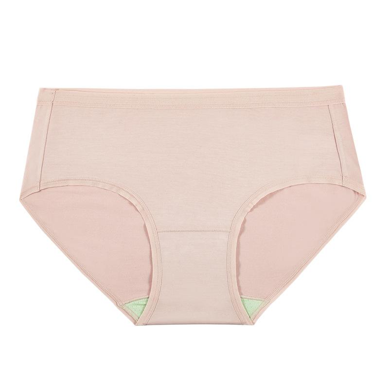 

Мягкое шелковое гладкое нижнее белье Высококачественное нижнее белье Модальное нижнее белье Антибактериальное нижнее белье Женские трусы со средней талией XXL розовый