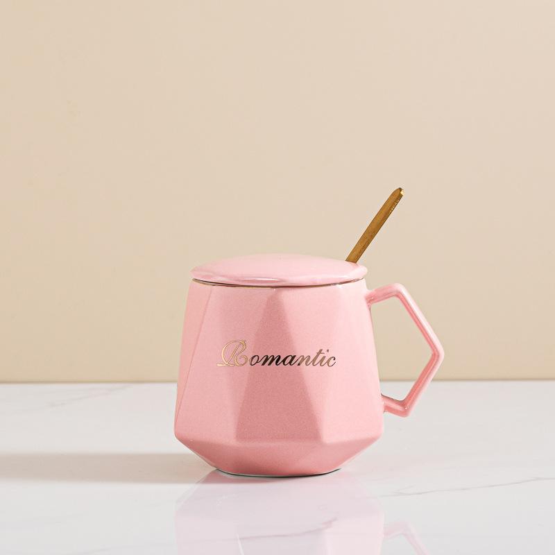 Simple fashion ceramic cup creative mug coffee cup couple cup gifts business souvenir