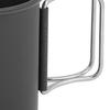 Campingbecher mit klappbarem Griff Aluminiumlegierung Multifunktionale Tragbare Campingtasse für Camping Picknick Wandern Reisen