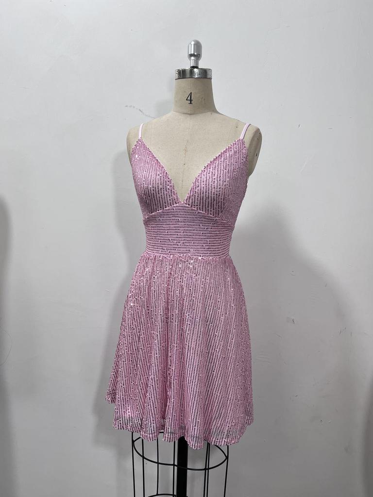 New Women's Fashion Sequin Party Evening Dress (5 Colors)