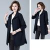 7XL Black Coat Women Windbreaker Spring Autumn Coats Hooded Women Outerwear Mid-Length Trench Coat Female