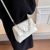 Vintage Pu Leather Shoulder Bags For Women Large Capacity Crossbody Bag Chains Decor Female Messenger Handbags Tote Quality