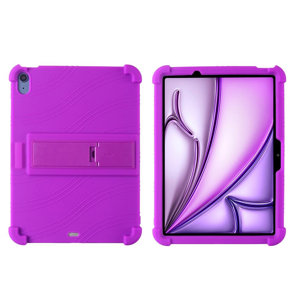 Soft Case for iPad Air 11 Inch (M4)2024(5thGen)Released for iPad Air 11 Inch Tablet Kids Friendly Soft Silicone Stand Cover
